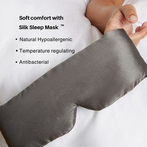 Silk Sleep Mask - Grey