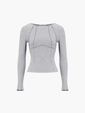 Piping Long Sleeve Top
