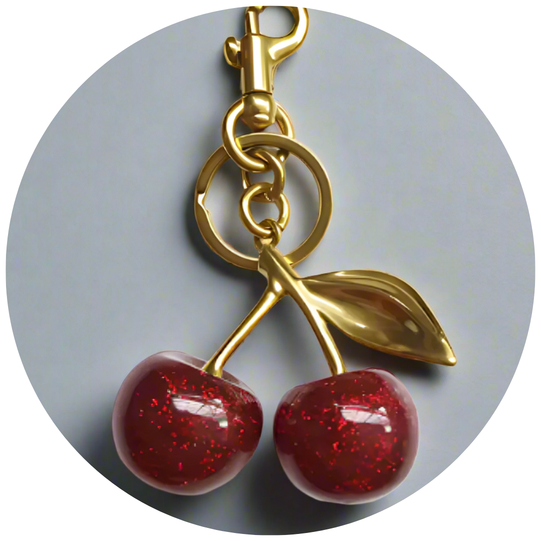 Cherry Bag Keycharm