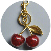 Cherry Bag Keycharm