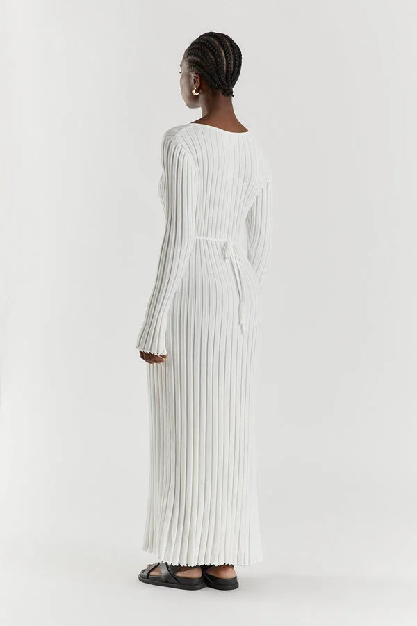 V-Neck Knit Midi Dress V-Neck Knit Midi Dress